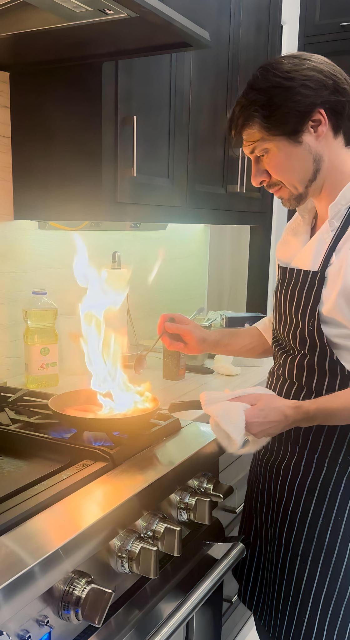 Chef Jeremy prepping for private event